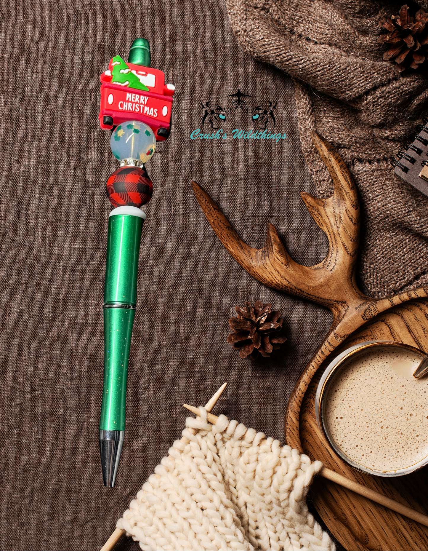 Red Flannel and Green Pen - Crush's Wildthings