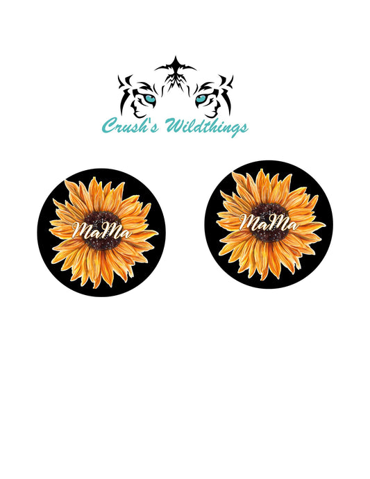 Mama Sunflower Car Coaster - Crush's Wildthings