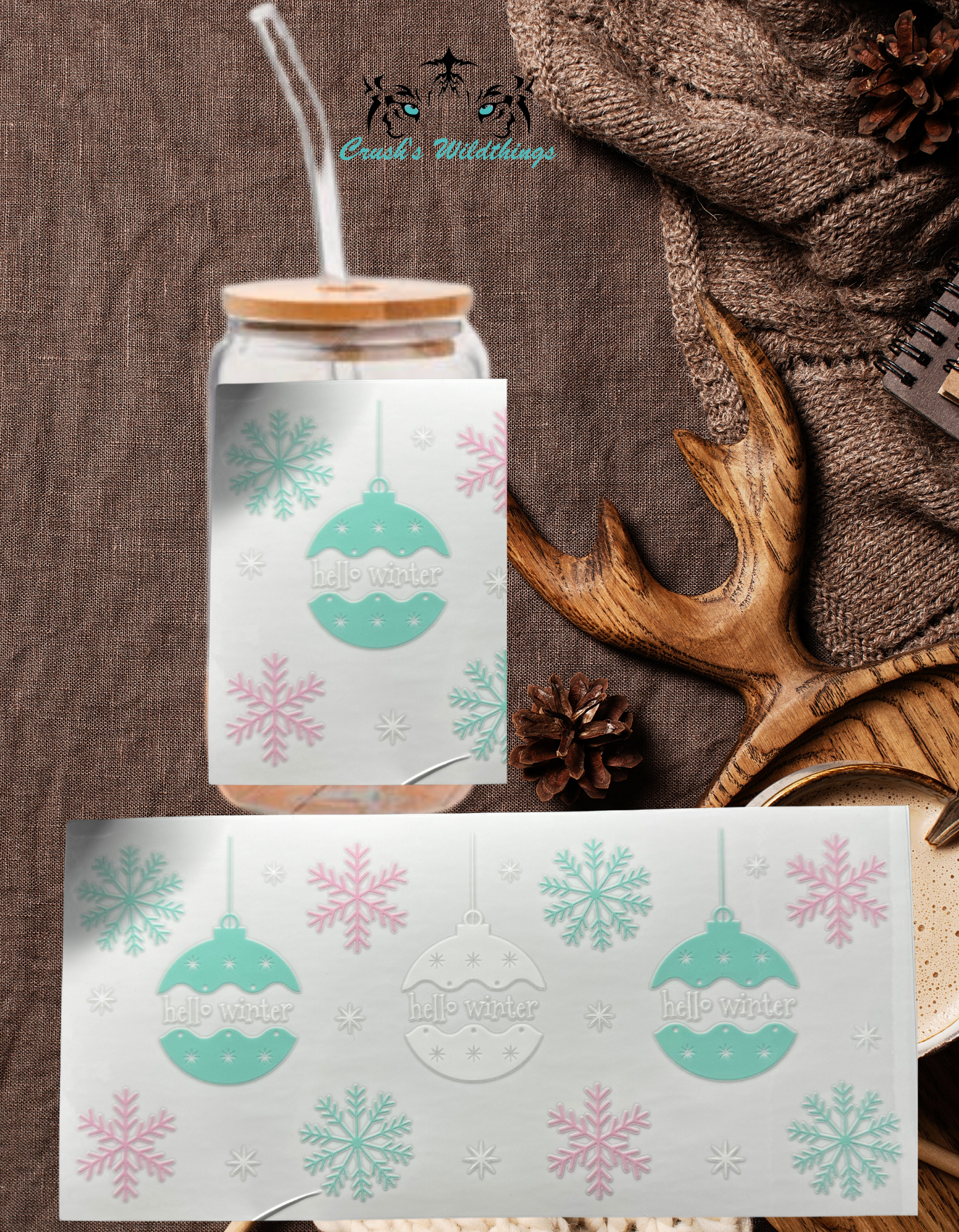 Hello Winter Ornaments - Crush's Wildthings