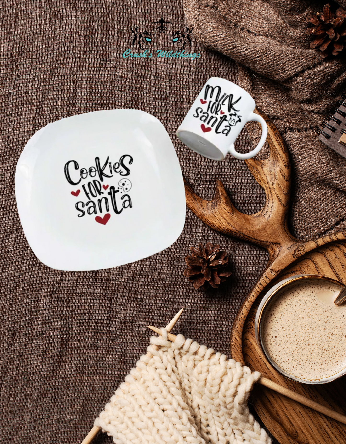 Cookies and Milk for Santa - Crush's Wildthings